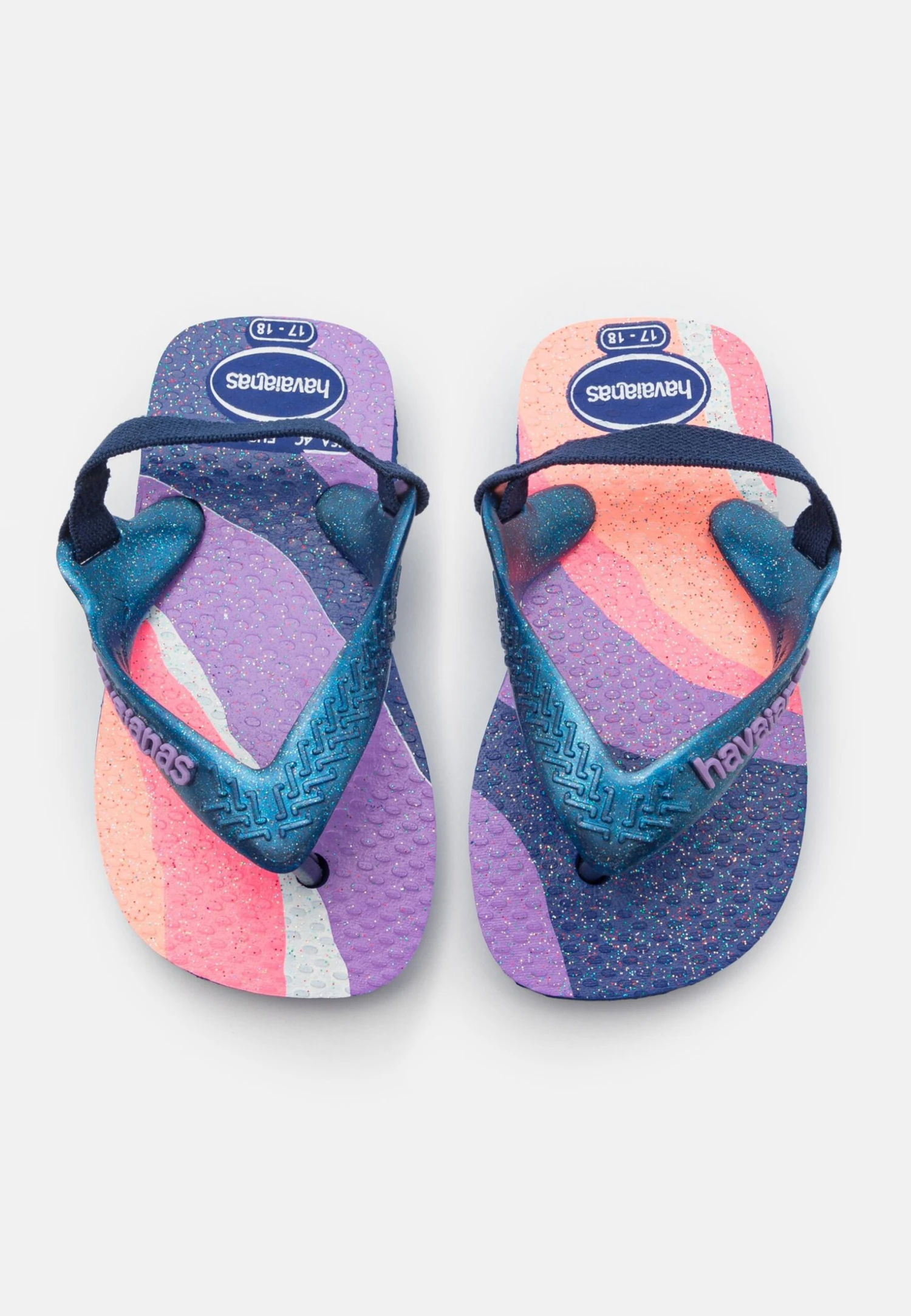 Havaianas Flip Flop Baby Palette Glow Mini-Me - Teenslippers - Marine Blue 3 Havaianas Flip Flop Baby Palette Glow Mini-Me - Teenslippers - Marine Blue