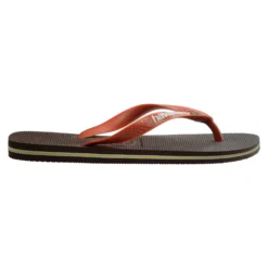 Havaianas Flip Flop Brasil Logo - Teenslippers - Dark Brown Ceramic