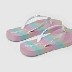 Pepe Jeans Dorset Milana - Badslippers - Silver -Stijl Schoen Verkoopwinkel 404d6831d9204d268e7813758bfe5c63