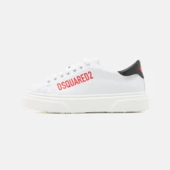 DSQUARED2 Unisex - Sneakers Laag - White/Black/Red