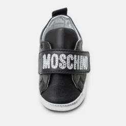 MOSCHINO Unisex - Babyschoenen - Black/Silver -Stijl Schoen Verkoopwinkel 5673bef1b70244dcb9b6c77854f0ad8d scaled