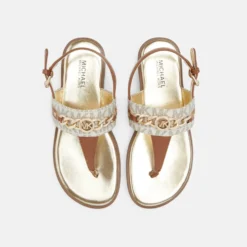 MICHAEL KORS KIDS Roxanne - Sandalen - Vanilla/Luggage -Stijl Schoen Verkoopwinkel 62803befc3424a8cb7db5eab832382ae scaled