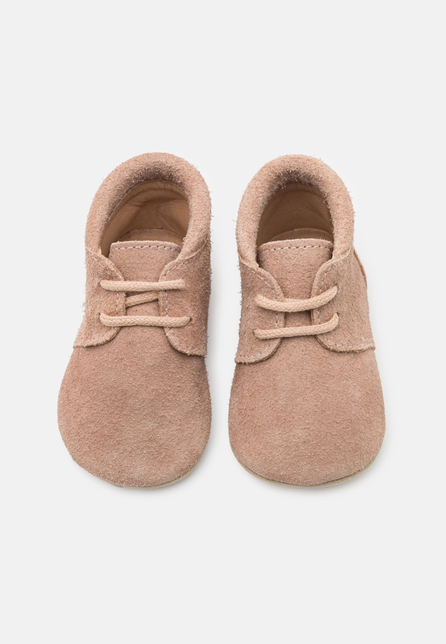 Crib Shoe Unisex - Geboortegeschenk - Dusty Rose 6 Crib Shoe Unisex - Geboortegeschenk - Dusty Rose - Afbeelding 4