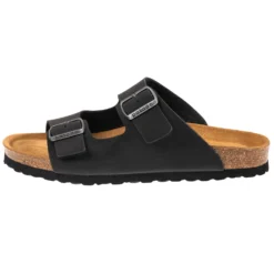 Korfu - Pantoffels - Schwarz Silber