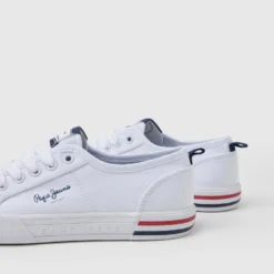 Pepe Jeans Brady Basic B - Sneakers Laag - White -Stijl Schoen Verkoopwinkel bc69559033bb4223b1106545abe6d391