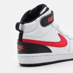 Nike Sportswear Court Borough Mid Unisex - Sneakers Hoog - White/University Red/Black -Stijl Schoen Verkoopwinkel c09475296fbe46d4b073e004f66480bc scaled