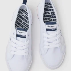 Pepe Jeans Brady Basic B - Sneakers Laag - White -Stijl Schoen Verkoopwinkel e0dce6f9e2f04637b22eb97c46d18428