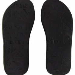 Quiksilver Molokai Stitchy - Teenslippers - Black/Black/Green -Stijl Schoen Verkoopwinkel e3a062d619674c8ba8414501d7afa79e